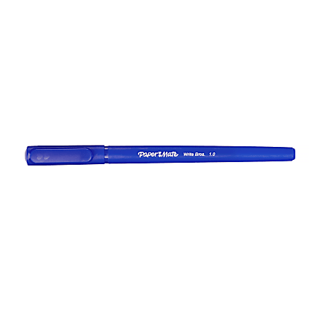 Paper Mate Ballpoint Stick Pens Medium Point 1.0 mm Blue Barrel Blue Ink  Pack Of 12 - Office Depot