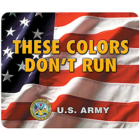Integrity Mouse Pad, 8" x 9.5", Army American Flag, Pack Of 6