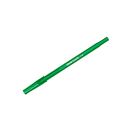Paper Mate Ballpoint Stick Pens Medium Point 1.0 mm Green Barrel Green Ink  Pack Of 12 - Office Depot
