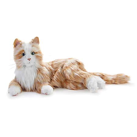 Joy for All&reg; Companion Pet Cat Interactive Toy, 9-1/2", Orange/White