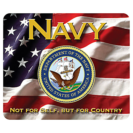 Integrity Mouse Pad, 8" x 9.5", Navy 4-In-1 Action, Pack Of 6