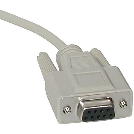 C2G 6ft DB9 F/F Cable - Beige - DB-9 Female - DB-9 Female - 6ft - White