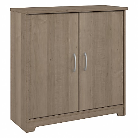 Bush® Furniture Cabot Small 30"W Storage Cabinet With Doors, Ash Gray, Standard Delivery