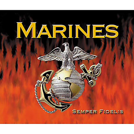Integrity Mouse Pad, 8" x 9.5", Marines FireStorm, Pack Of 6