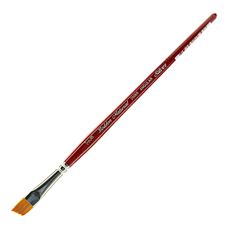 Silver Brush Golden Natural Series Paint Brush 2006S, 3/8", Angular, Natural and Synthetic Blend, Red