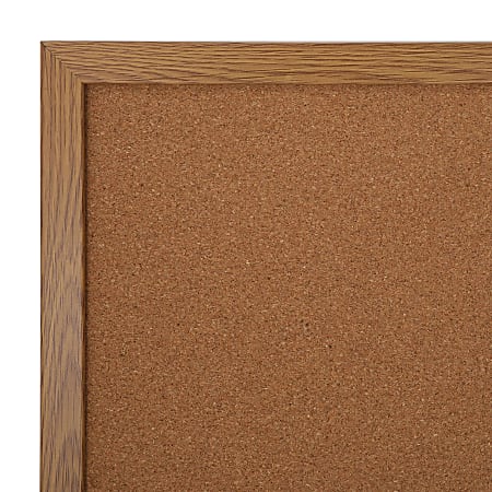 Natural Wood Frame Cork Bulletin Board Office Supplier Home Decorative OS 