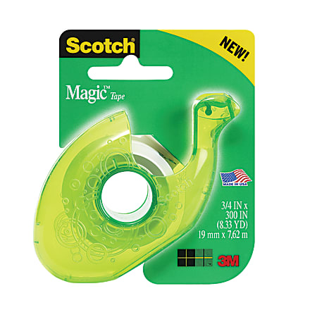 Scotch® Contour Tape Dispenser, 3/4" x 300", Assorted Colors (No Color Choice)