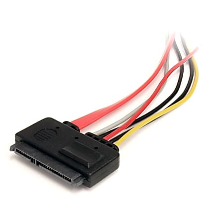 StarTech.com 12in 22 Pin SATA Power and Data Extension Cable Extend SATA  Power and Data Connections by up to 1ft 1ft sata extension cable 1ft sata  data power extension 22 pin sata