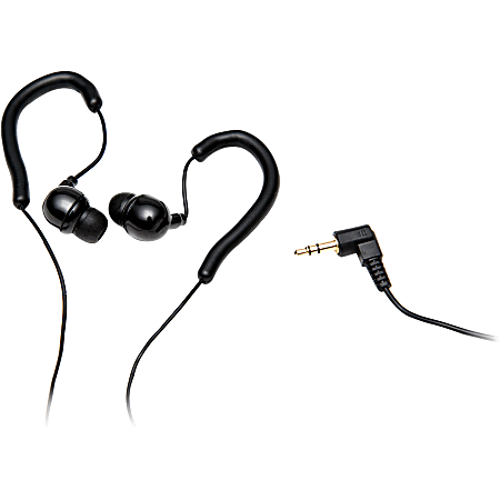 Grace Digital ECOXGEAR ECOXBUDS GDI-AQBUD20 Waterproof Earbuds (Black) - Stereo - Mini-phone - Wired - 16 Ohm - 20 Hz 20 kHz - Over-the-ear - Binaural - In-ear - 4 ft Cable