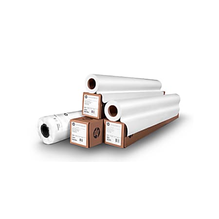 HP Adhesive Permanent Glossy Vinyl 36 x 150 9.8 Mil White - Office Depot
