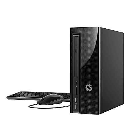 HP Slimline 270-A011 Desktop PC, 7th Gen AMD E2, 4GB Memory, 1TB Hard Drive, Windows® 10 Home