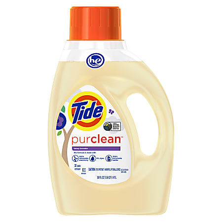 Tide® PurClean™ Liquid Laundry Detergent, Honey Lavender Scent, 50 Oz, Pack Of 6