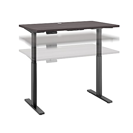 Bush Business Furniture Move 60 Series Electric 48"W x 30"D Height Adjustable Standing Desk, Storm Gray/Black Base, Standard Delivery