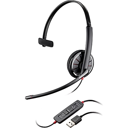 Plantronics Blackwire C310 Headset - Mono - USB - Wired - Over-the-head - Monaural - Supra-aural - Noise Cancelling Microphone