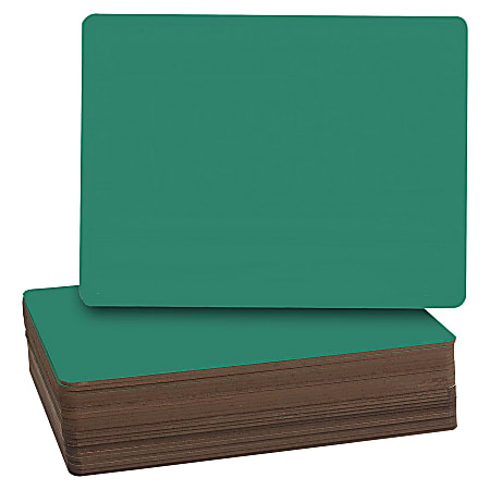 Flipside Green Chalk Board Class Pack, 9 1/2" x 12", Green, Pack Of 24
