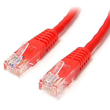 StarTech.com Cat5e Molded UTP Patch Cable, 3&#x27;, Red