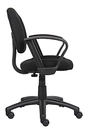 Boss office products perfect posture delux fabric hotsell task chair without arms in grey