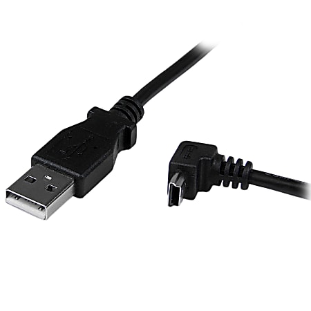 StarTech.com 2m Mini USB Cable A to Down Angle Mini B First End 1 x ...