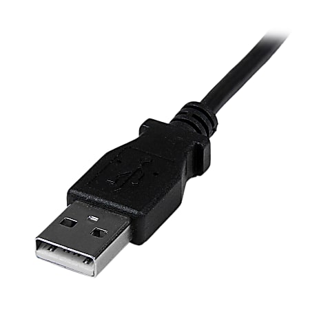 Micro usb cable end top