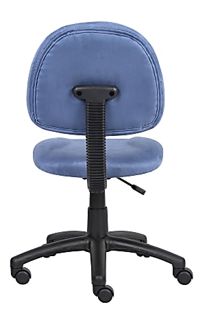 Blue microfiber online chair