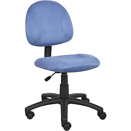 Blue plastic online desk chair