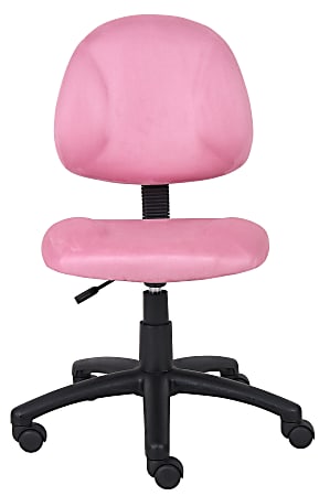 Boss Office Products Microfiber Task Chair, Pink