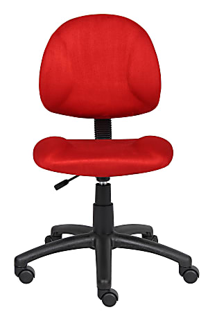 Boss Office Products Microfiber Task Chair, Red