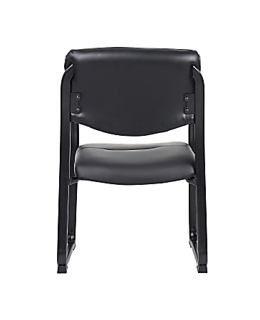 Boss Office Products Bonded Leather Contoured Guest Chair Black ...