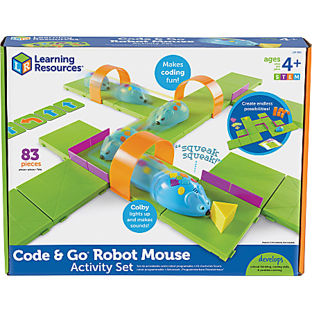 Learning Resources Code/Go Robot Mouse Activity Set - Theme/Subject: Learning - Skill Learning: Building, Logic, Critical Thinking, Coding - 5 Year & Up