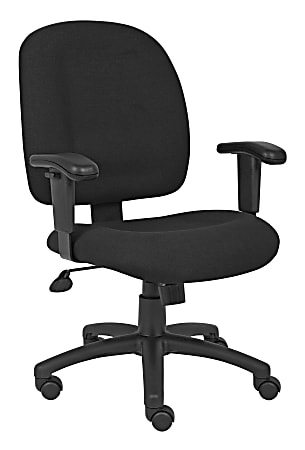 Boss Office Products Chenille Task Chair, Black