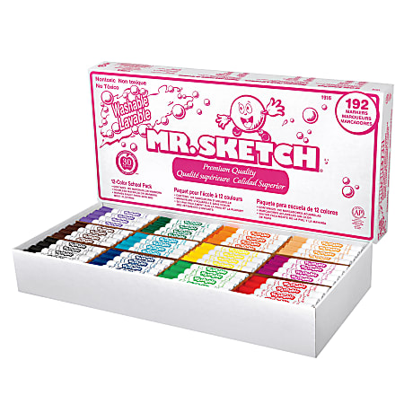 Sanford® Mr. Sketch® Watercolor Markers, Master Pack, Assorted Colors, Set Of 192