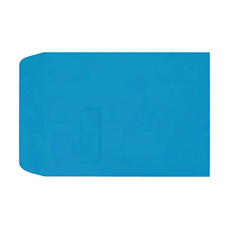 LUX #9 1/2 Open-End Window Envelopes, Top Left Window, Self-Adhesive, Pool, Pack Of 50