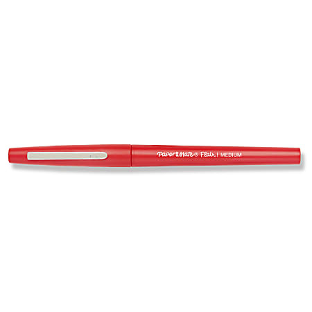 Single 8426452PP Medium Tip Paper Mate Flair Porous-Point Felt Tip Pen rosso
