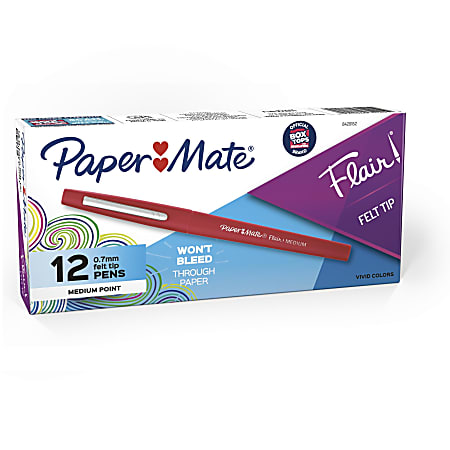 Paper Mate Flair Porous Point Pen Magenta Ink - Office Depot