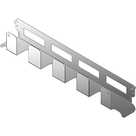 Black Box 19" Horizontal IT Rackmount Cable Manager - 42U, Single-Sided, Gray - Cable Manager - Gray, Black - 42U Rack Height - 19" Panel Width - TAA Compliant