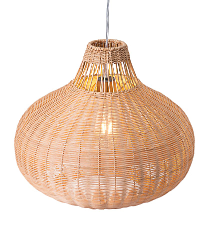 Zuo Modern Vincent Ceiling Lamp, 17-7/10"W, Natural