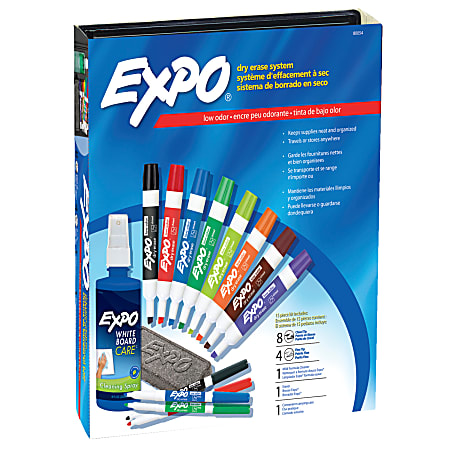 EXPO® Low-Odor Dry-Erase Kit, Assorted Colors