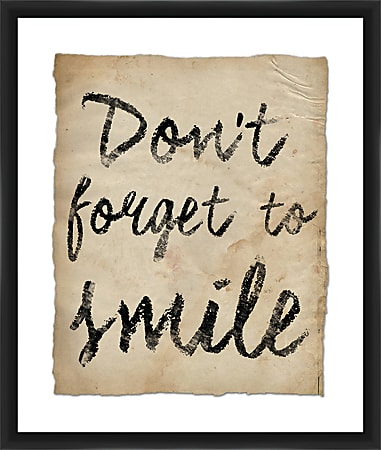 PTM Images Framed Wall Art, Smile I, 25 1/2"H x 21 1/2"W