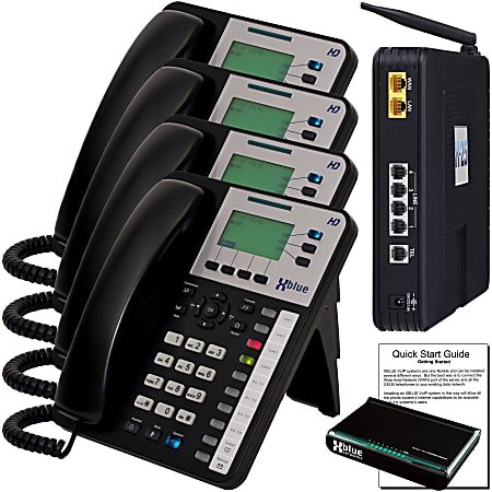 XBLUE X25 VoIP Phone System With 4 X3030 IP Phones