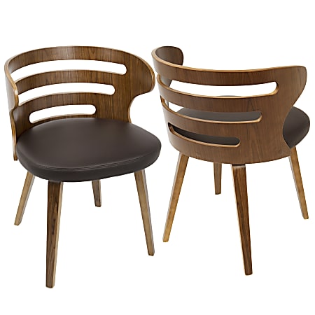 LumiSource Cosi Chair, Walnut/Brown
