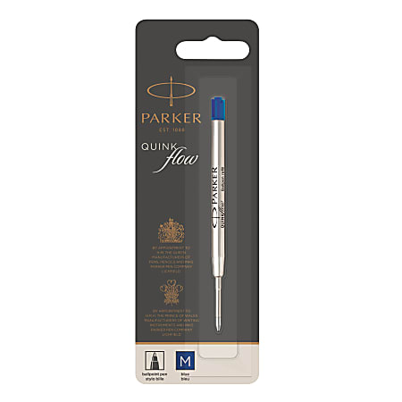 6X Compatible Parker Ball Point Pen Refills 6 Blue 