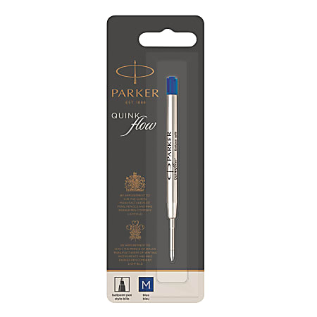 Parker® Ballpoint Pen Refill, Medium Point, 1.0 mm, Blue