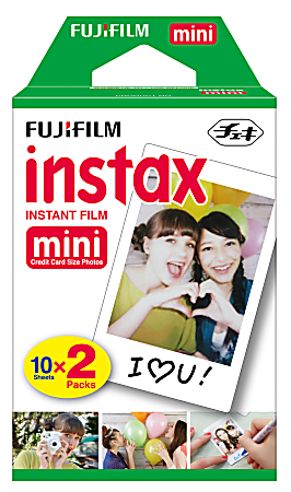 Fujifilm instax mini Film For instax mini Cameras Pack Of 2 MINIFILMTWINPK  - Office Depot