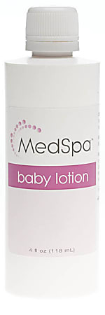 Medline MedSpa Powder Scent Baby Lotion, 4 Oz, Pack Of 60