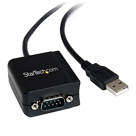 StarTech.com USB to Serial Adapter - Optical Isolation - USB Powered - FTDI USB to Serial Adapter - USB to RS232 Adapter Cable
