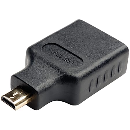 Eaton Tripp Lite Series HDMI to HDMI Adpater Converter HDMI to Micro HDMI 1080p F/M - HDMI adapter - 19 pin micro HDMI Type D male to HDMI female