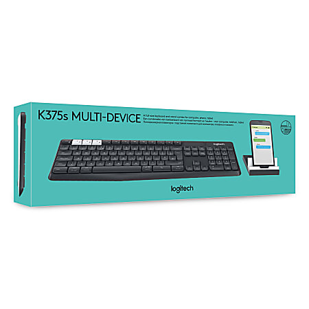 Logitech K375s Multi Device Keyboard Bluetooth 2.4 GHz graphite