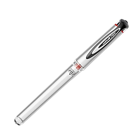 uni-ball® 207™ Impact™ Gel Pen, Bold Point, 1.0 mm, Black; Gray Barrel, Red Ink