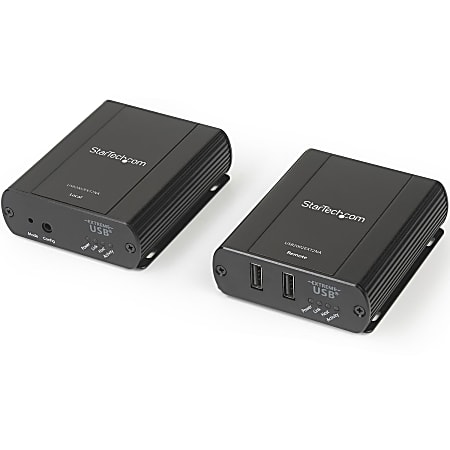 StarTech.com 2 Port USB 2.0 Extender Hub over Cat5e or Cat6 RJ45 Cable - 330ft/100m Metal USB 2.0 Extender Kit - USB2002EXT2NA