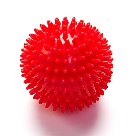 Black Mountain Products Deep-Tissue Massage Ball With Spikes, Red